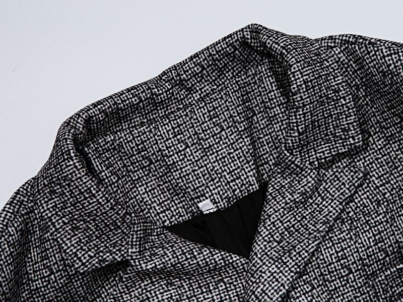 Men's Slim Fit Plaid Double-Breasted Blazer – Business Casual Jacket (2 Colors, S–XXXL)