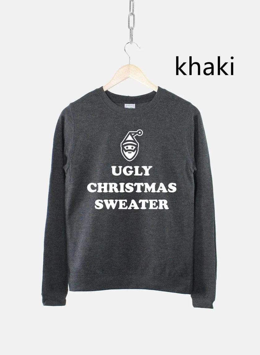 Women's Ugly Christmas Sweater Sweatshirt Bah Humbug Funny