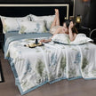 Printed Washed Tencel Summer Cooling Duvet Four-piece Set
