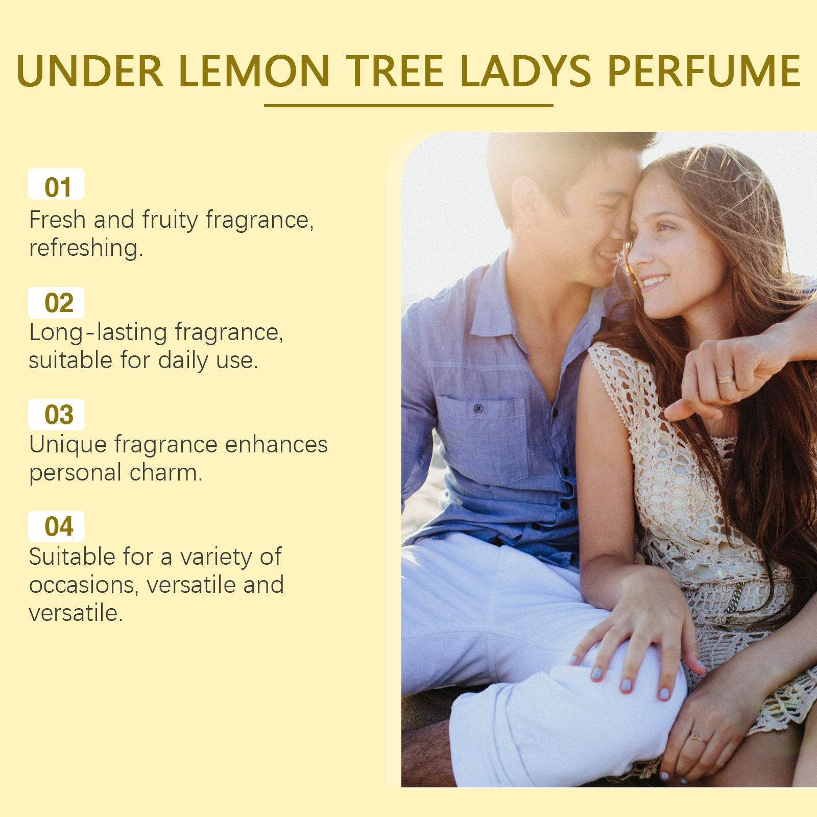 ROXELIS LADIES Lemon Yellow Perfume Light Perfume Charming Charm