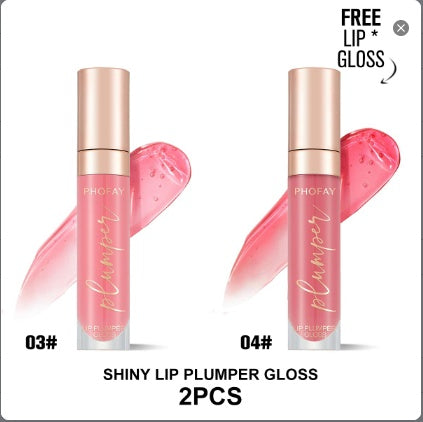 PHOFAY Shiny Lip Plumper Gloss – Plumping & High-Shine Finish, 7ml (13 Shades + Sets)