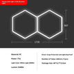 Honeycomb Hexagonal Garage Light 110V, Bracket Mount, Single to Penta Hole Configurations