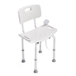 Shower Chair, Shower Seat With Back, Adjustable Height Shower Stool, Shower Chair For Inside Shower Bathtub, Non-slip Bathroom Bench Bath Chair For Elderly Disabled Handicap, 350 Lbs Capacity