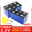 4pcs LiFePO4 32-320Ah Battery 3.2V -  12v/24v