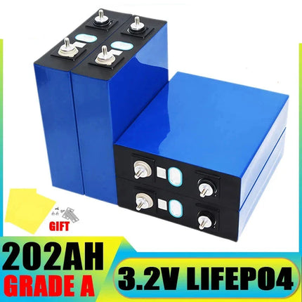 4pcs LiFePO4 32-320Ah Battery 3.2V -  12v/24v