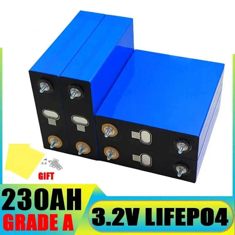 4pcs LiFePO4 32-320Ah Battery 3.2V -  12v/24v
