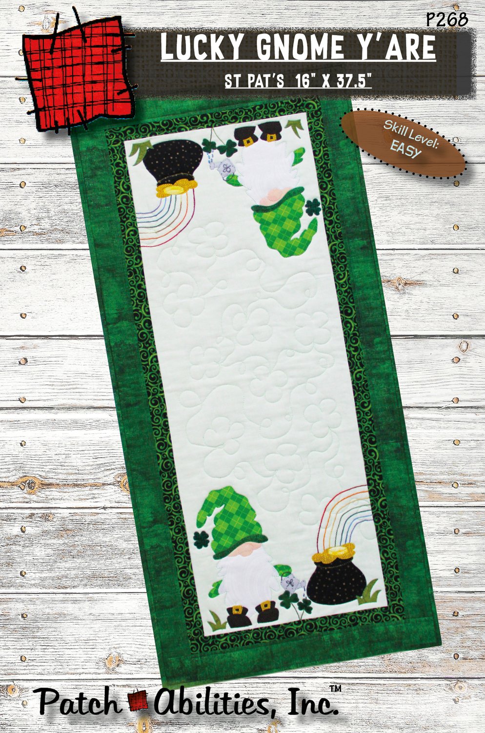 Patch Abilities - P268 Lucky Gnome Y'are Table Runner
