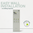 Wall-Mounted Cardboard Dispenser, 100% Organic Cotton Pantyliners