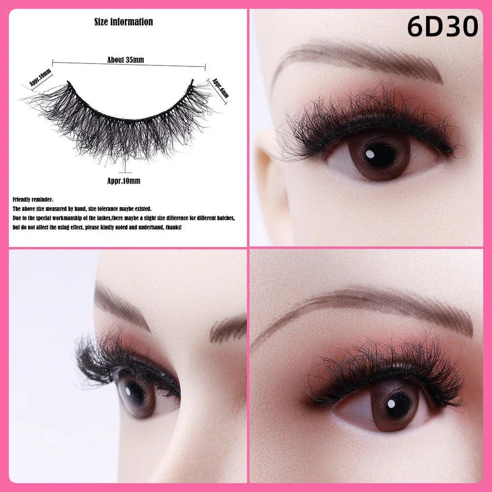 5 Pairs Of Thick False Eyelashes