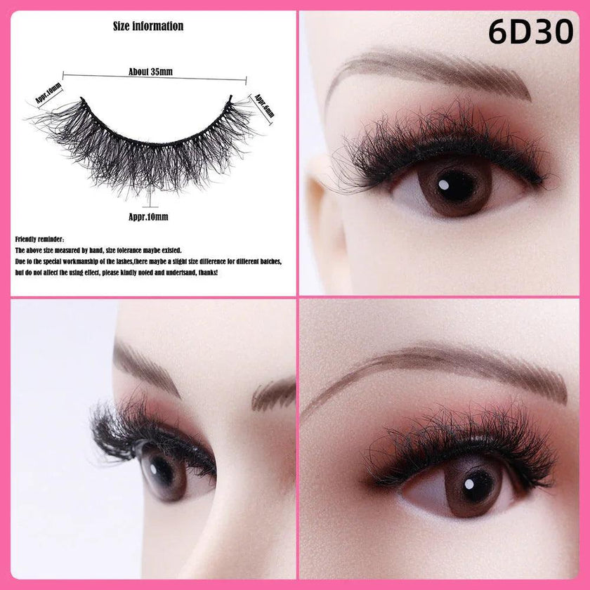5 Pairs Of Thick False Eyelashes