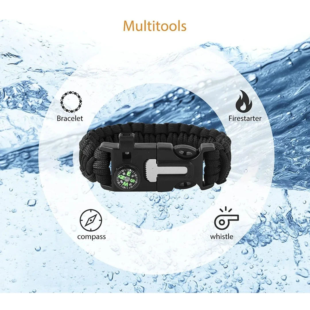 5-in-1 Multi-Function Paracord Bracelet