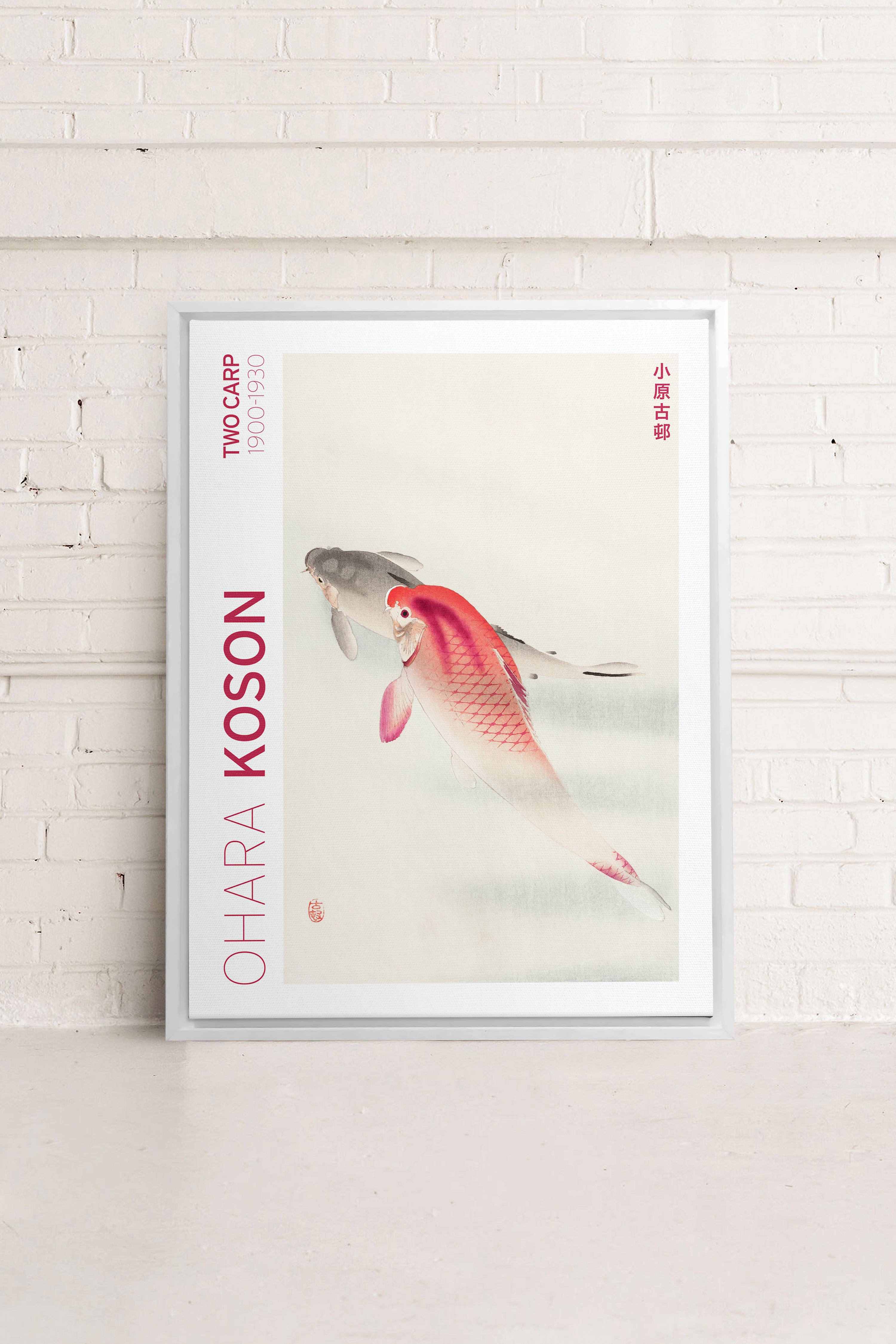 TWO CARP, Oeuvre sur toile étirée
