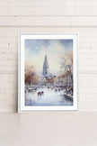 Azure Rink, Oeuvre sur toile étirée
