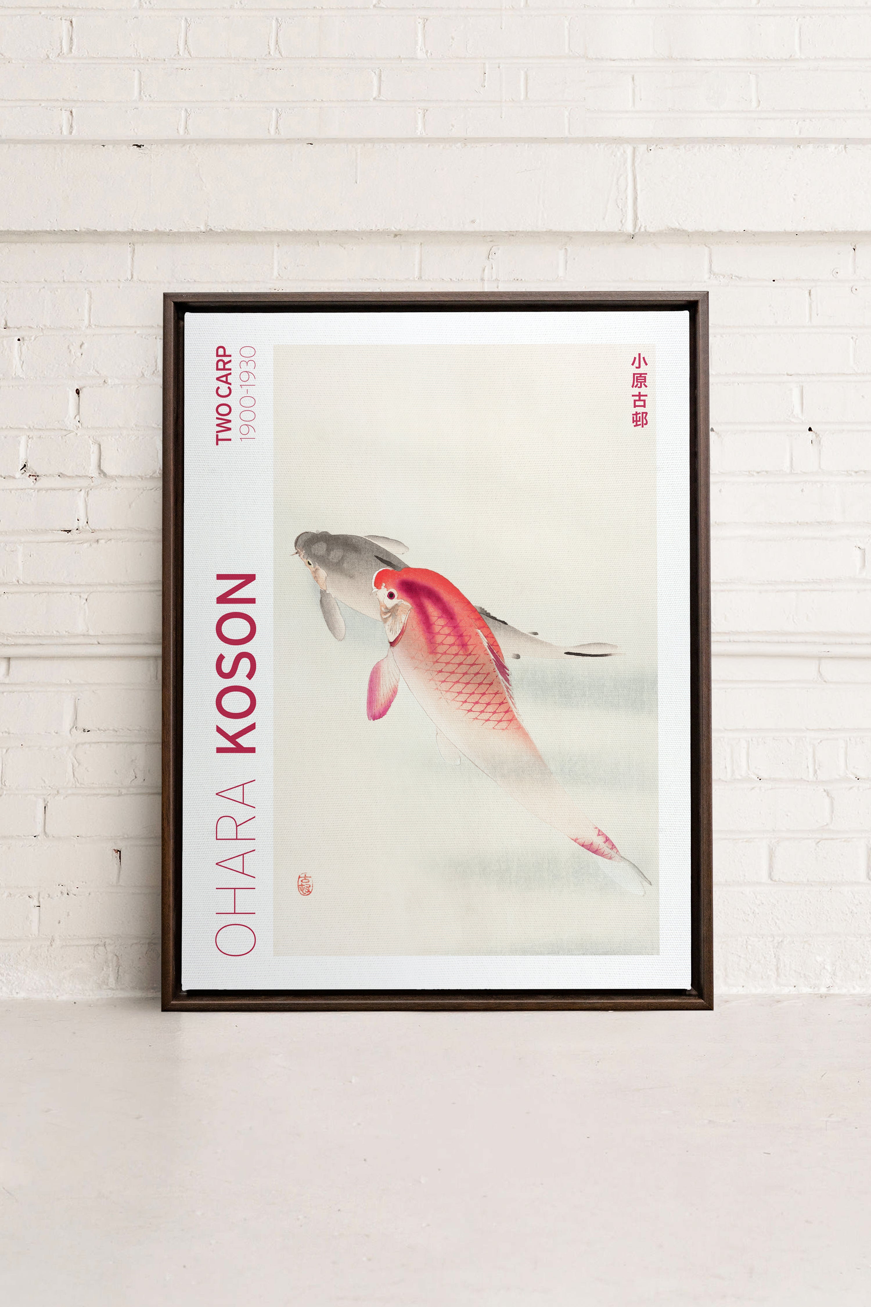 TWO CARP, Oeuvre sur toile étirée