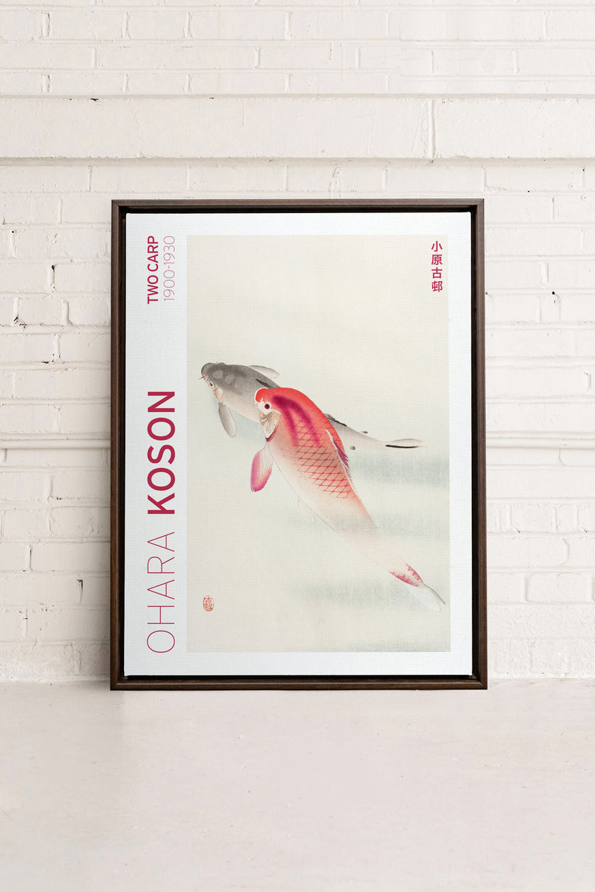 TWO CARP, Oeuvre sur toile étirée