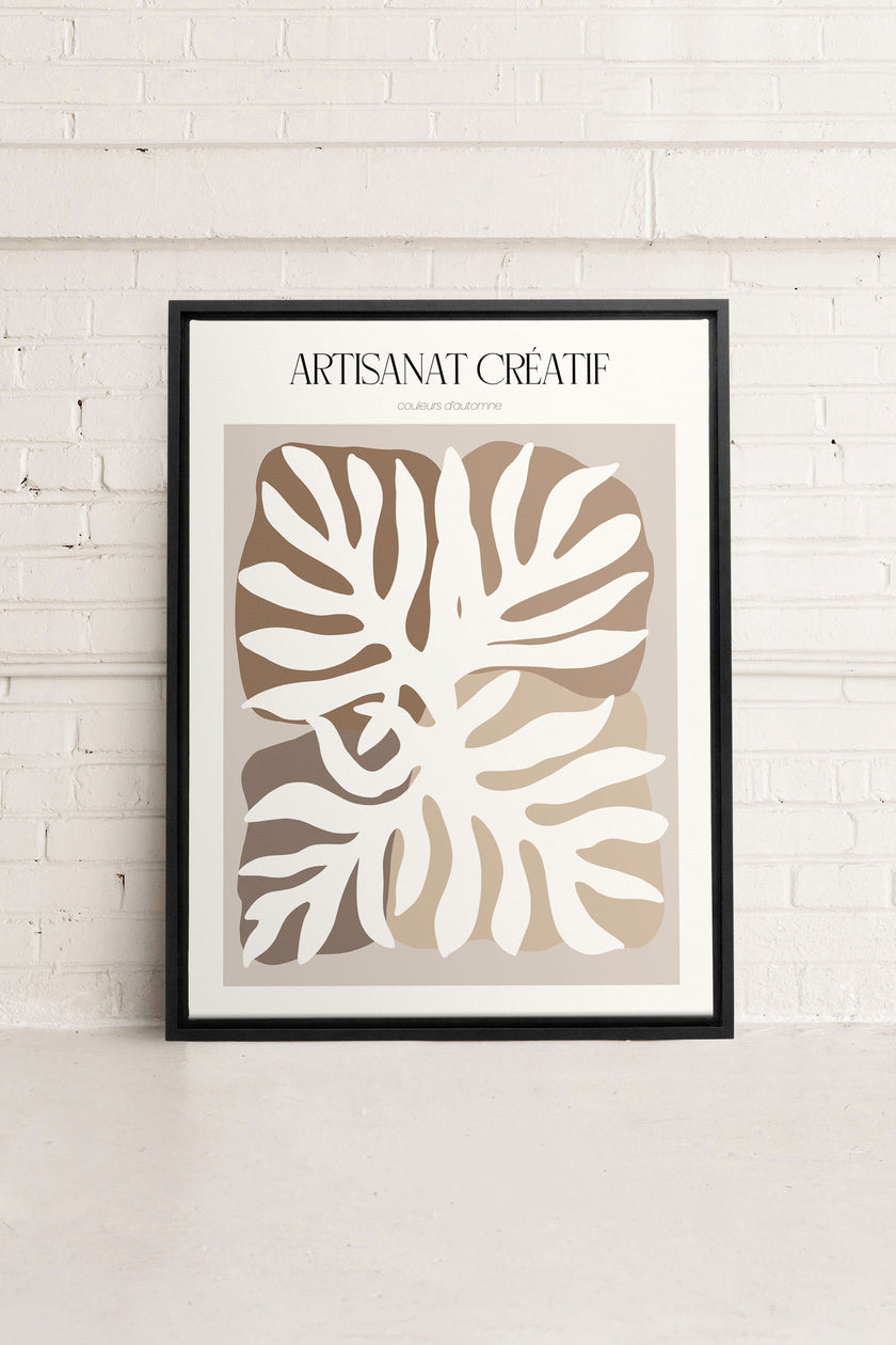 ARTISANAT CRÉATIF, Oeuvre sur toile étirée