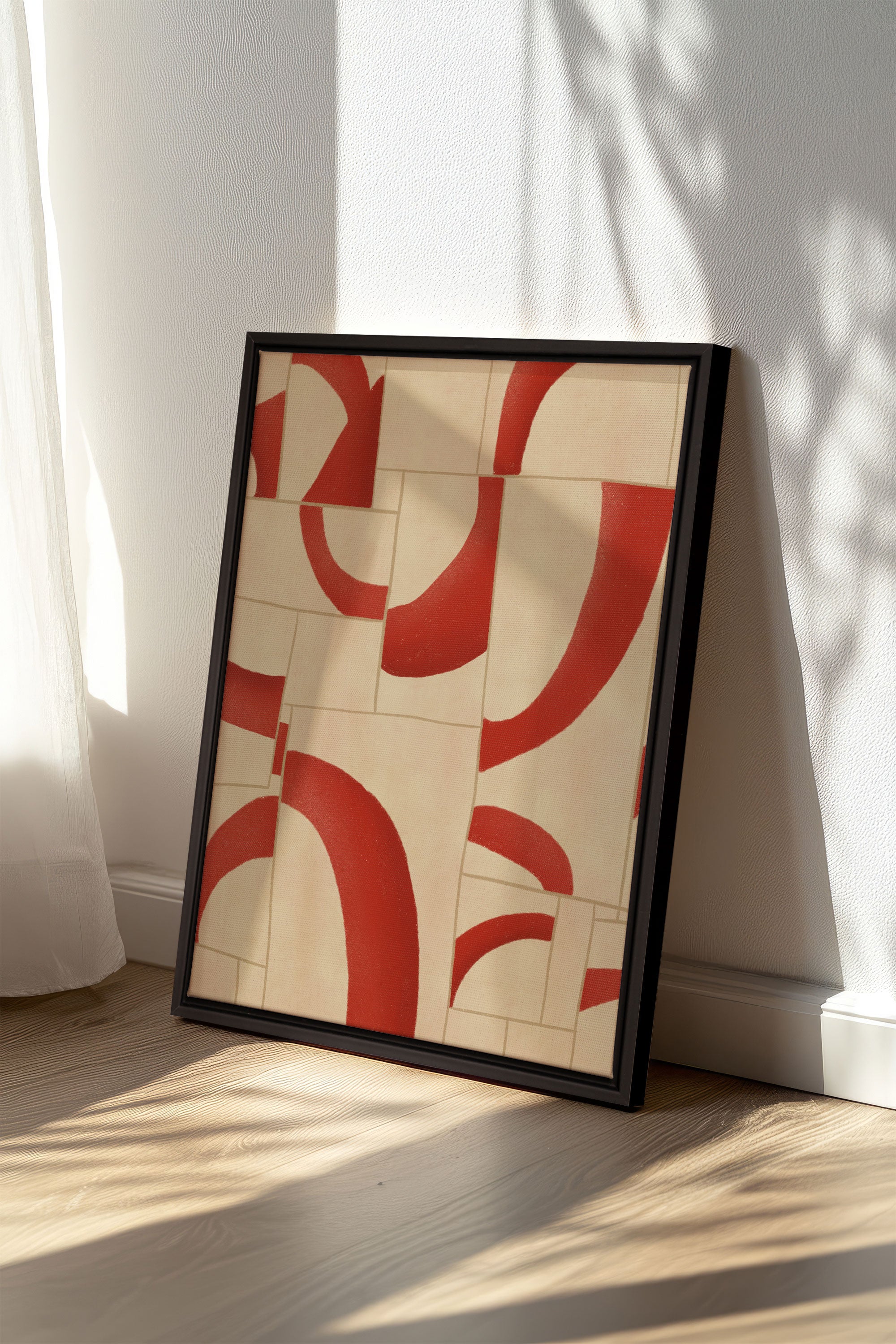 RED MOSAIC, Oeuvre sur toile étirée