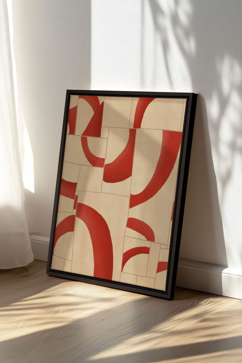 RED MOSAIC, Oeuvre sur toile étirée