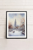 Azure Rink, Oeuvre sur toile étirée