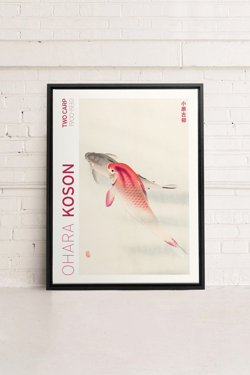 TWO CARP, Oeuvre sur toile étirée