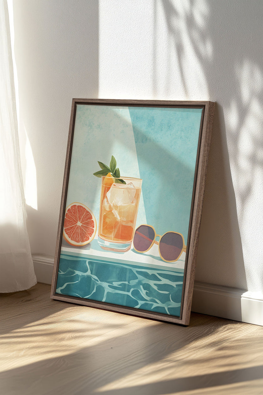 APÉRO D'ÉTÉ, Oeuvre sur toile étirée