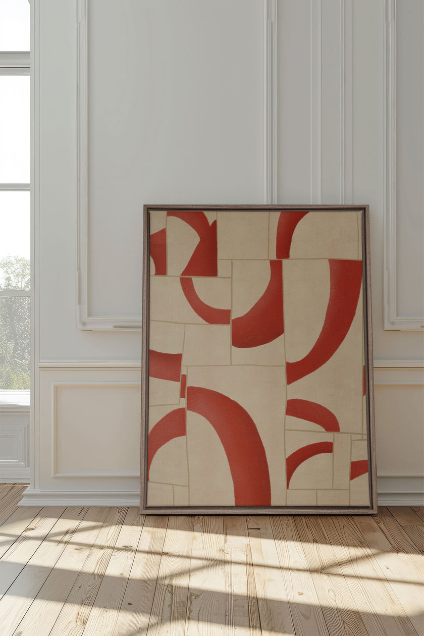 RED MOSAIC, Oeuvre sur toile étirée