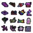 50 New Neon Stickers Car Trunk Phone Water Cup Decoration Stickers