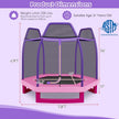 7 Feet Kids Recreational Bounce Jumper Trampoline