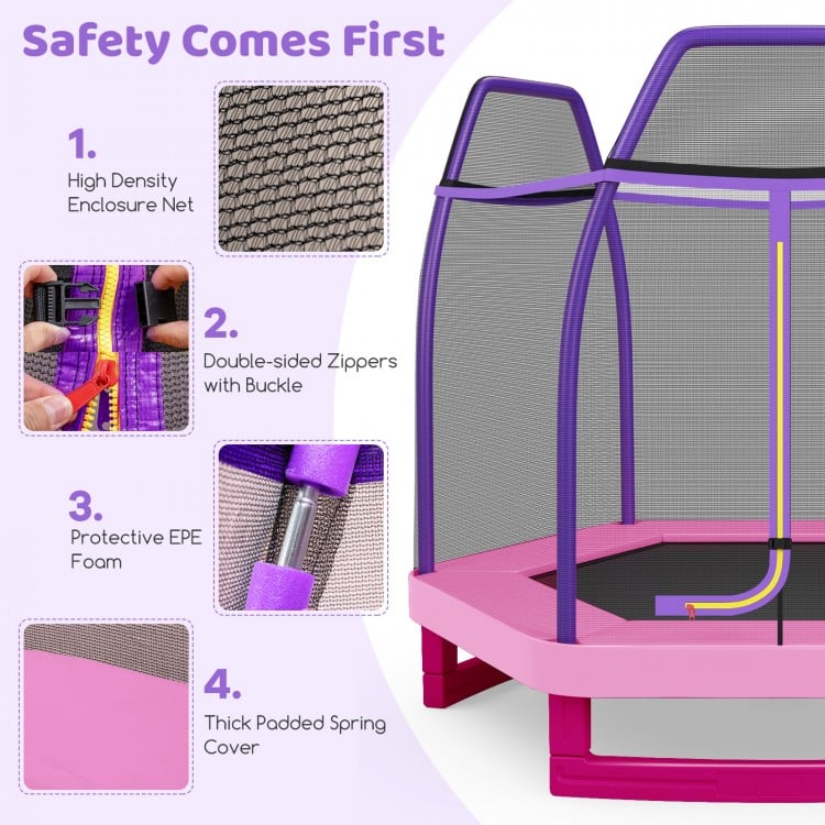7 Feet Kids Recreational Bounce Jumper Trampoline
