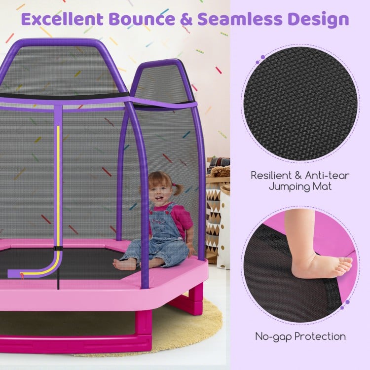 7 Feet Kids Recreational Bounce Jumper Trampoline