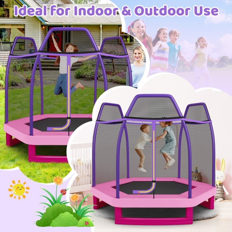 7 Feet Kids Recreational Bounce Jumper Trampoline