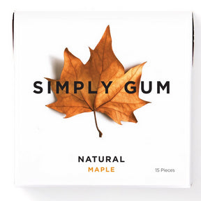 Simply Gum - Maple Natural Chewing Gum (15pc)