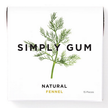 Simply Gum - Fennel Natural Chewing Gum (15pc)
