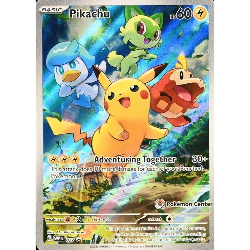 Pikachu - 027 (Pokemon Center Exclusive) (027) (SVP)