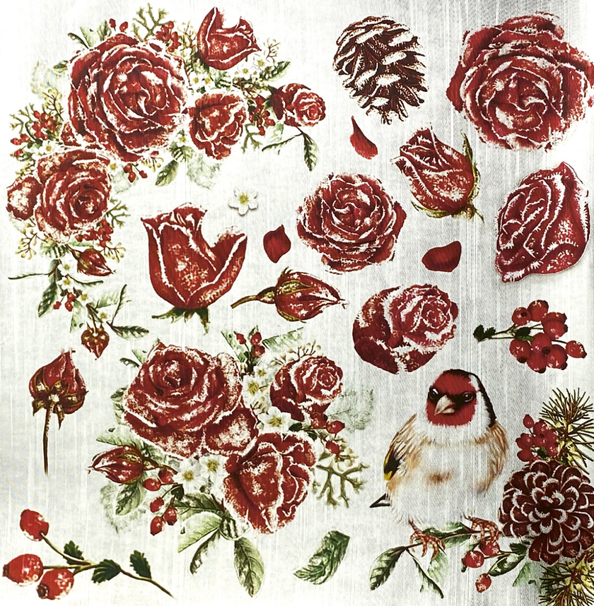 Frozen Roses Deluxe Paper Silver 6