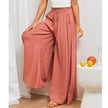 Printed Comfortable Casual High Waist  Wide-leg Floral Palazzo Trousers women