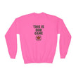 Maple Stick Youth Crewneck Sweatshirt – Our Game Sweater, Canadian Pride
