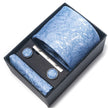 Men's Jacquard Woven Formal Tie Set – Rayon Arrow Necktie with Handkerchief, Tie Clip & Cufflinks | Canada & USA