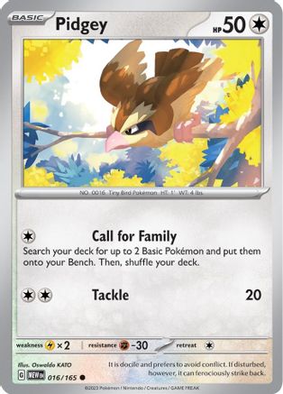 Pidgey 16 - SV Scarlet & Violet 151