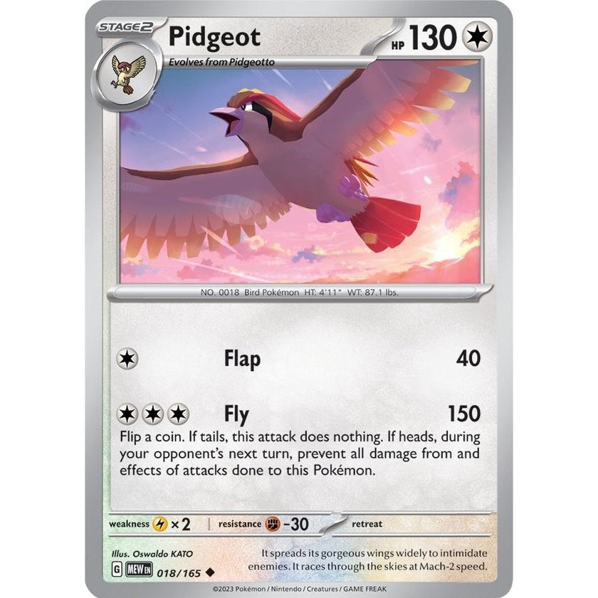Pidgeot (018/165) (MEW)