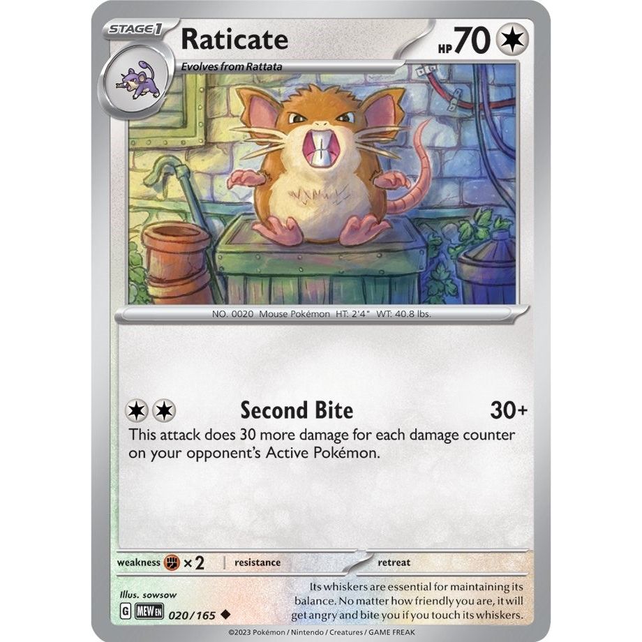 Raticate (020/165) (MEW)