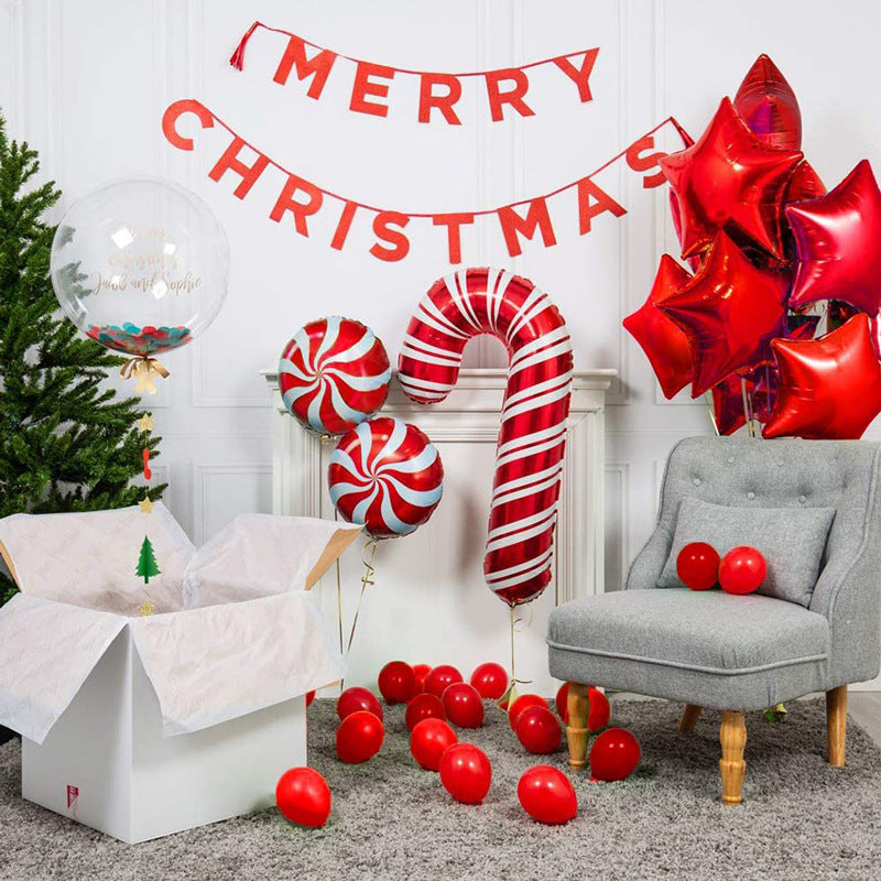 Christmas Party Balloon Chain Arch Kit – Festive Holiday Balloon Decoration Set