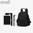 Unisex Portable Waterproof Plain color Backpack for school