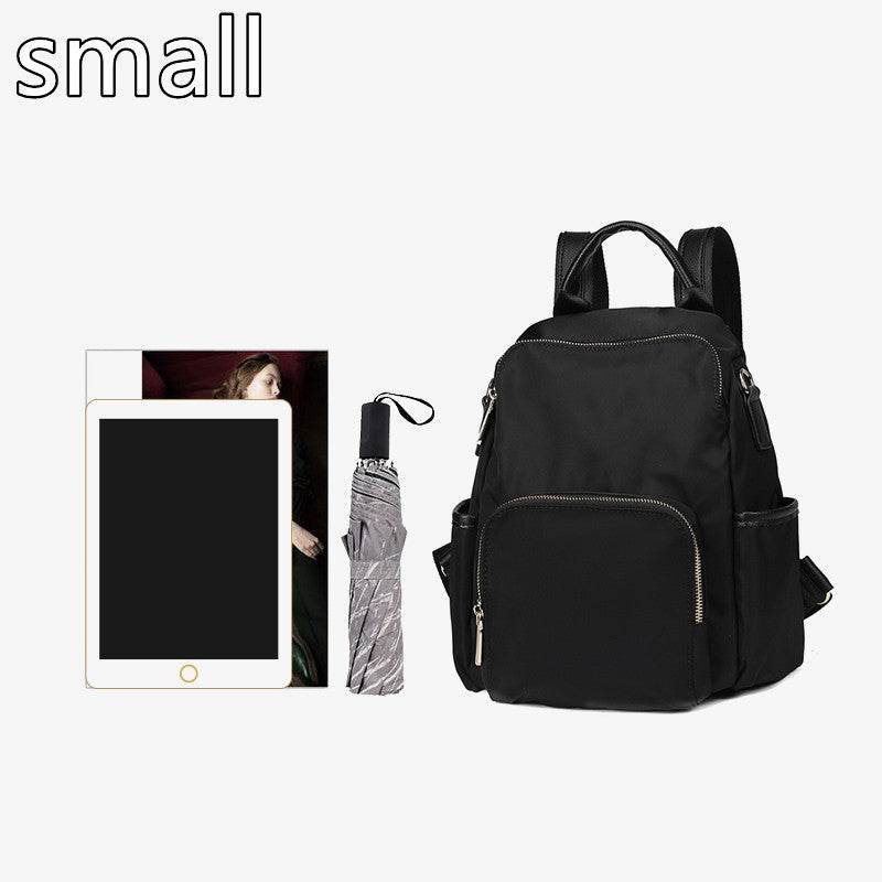 Unisex Portable Waterproof Plain color Backpack for school