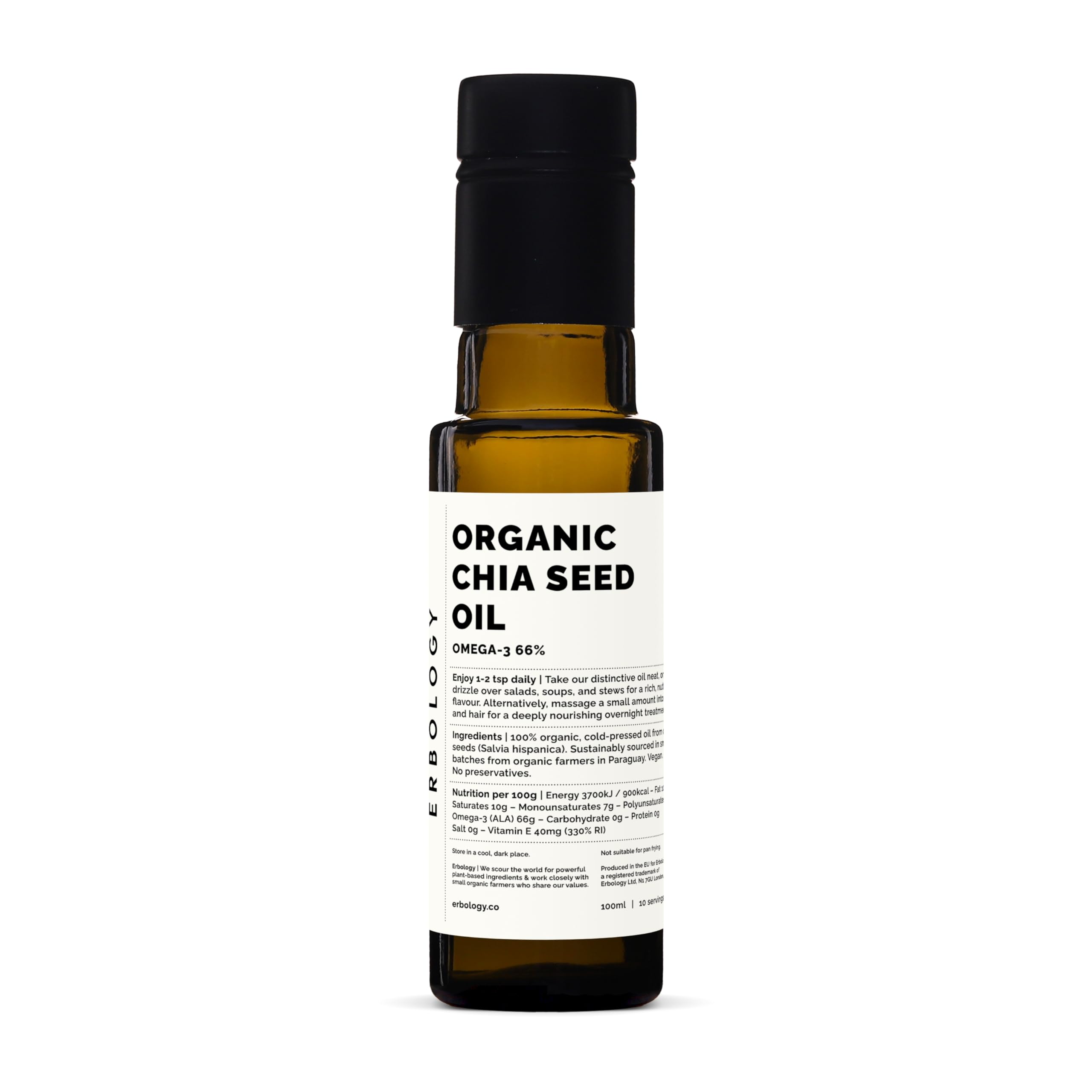 Erbology - Organic Chia Seed Oil (100ml)