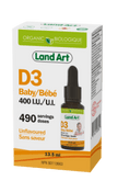Land Art - Organic Vitamin D3 400IU For Baby (13.5ml)
