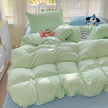 Class A Washed Cotton Four-piece Set Pure Color Duvet Cover Sheets