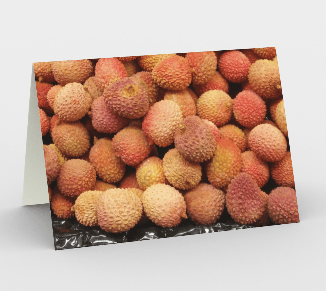 Set of 3 Blank Greeting Cards | 5 x 7 | Lychee