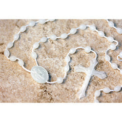 Luminous Plastic Rosary, 5mm Beads, 17 Inch