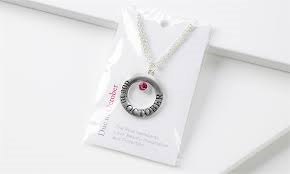 Due Date Necklace for August